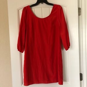 Orange 3/4 Sleeve dress